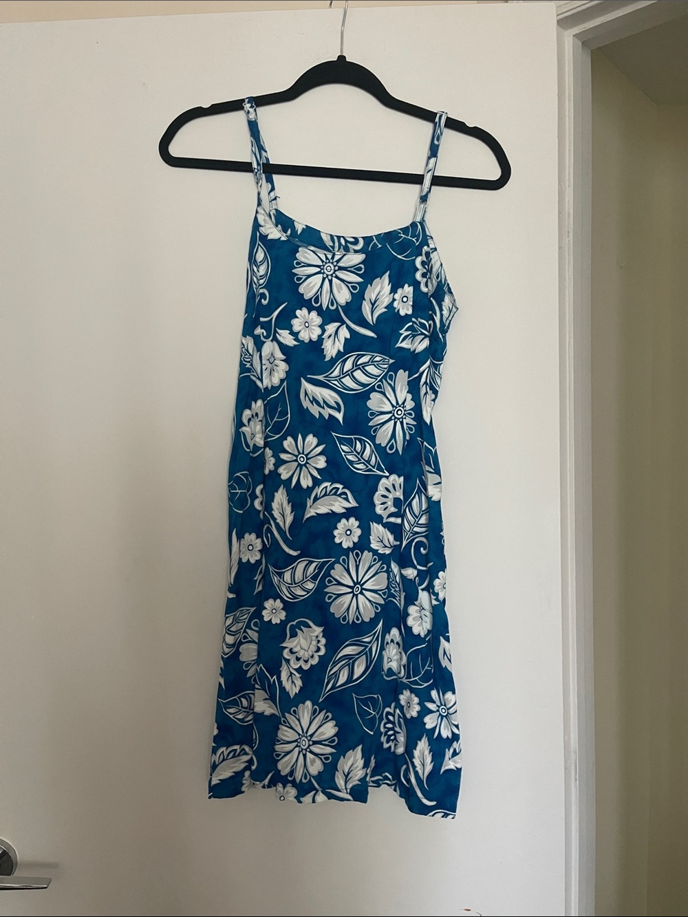 Blue & White Floral Dress